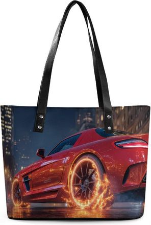 Generic Race Sports Car Tote Bags for Women Cute Shoulder Purses Handbags