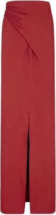 Cortana Fiona- karmijnrode overslagrok - Dames - Maxi Rokken - Rood - M - Rokken