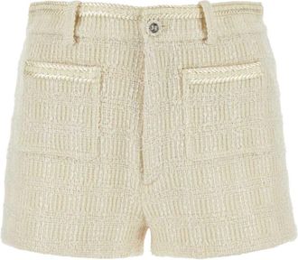 Gucci tailored wool-blend tweed shorts - women - Silk/Polyamide/Wool/Acetate/Silk - 36 - Neutrals