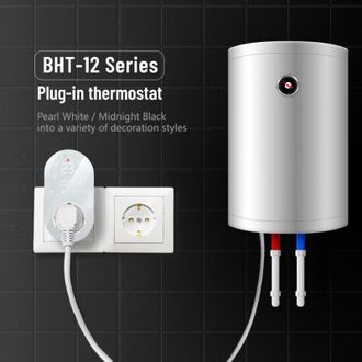 OEM Enchufe Termost&aacute;tico Digital Wifi De 16 A, Compatible Con Tuya, Controlado Por Voz, Controlador De Temperatura De Seis Periodos, Botones T&aacute;ctiles, Pan