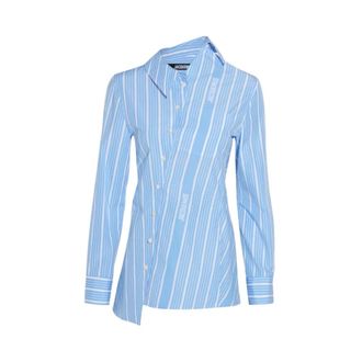 Jacquemus Dames, Blouses & Shirts, Blauw, Maat: XS