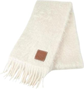 Loewe Pre-owned Scarves, female, Beige, Size: ONE SIZE Pre-owned Stole