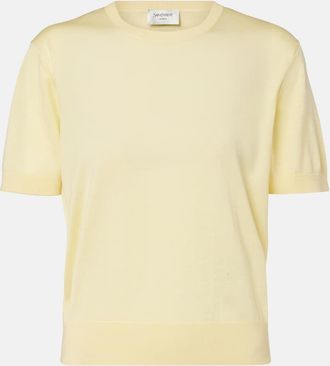 Saint Laurent Pullover in lana, cashmere e seta