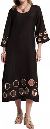 Frances Valentine Faye Cut Out Maxi Dress In Black