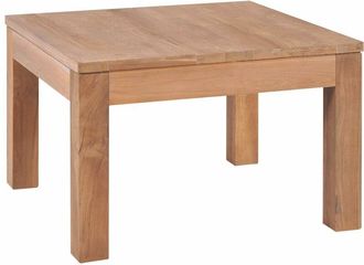 vidaXL Coffee Table Solid Teak Wood with Natural Finish 60x60x40 cm vidaXL