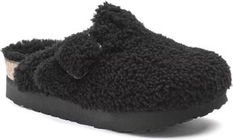 Papillio Womens Boston Big Buckle Clog In Teddy Black