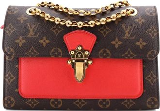 Louis Vuitton Victoire Handbag Monogram Canvas and Leather shoulder bag - Bruin