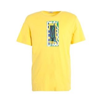 Dirk Bikkembergs T-Shirts, male, Yellow, Size: S T-shirt
