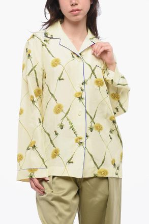 Burberry Camicia in Seta con Fantasia Floreale Burberry