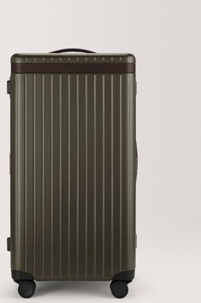 Carl Friedrik The Trunk Suitcase in Dark Olive /Chocolate at Nordstrom