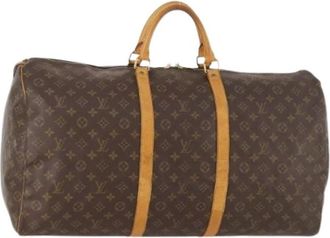 Louis Vuitton Pre-owned Weekend Bags, female, Brown, Size: ONE SIZE Pre-owned Keepall 60 Boston Bag