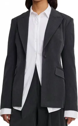Good American Sculpted Blazer In Gray