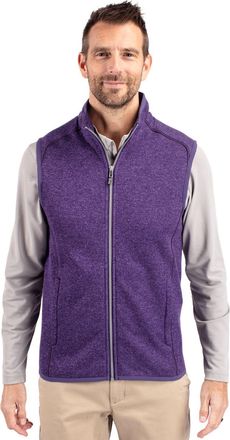 Cutter & Buck Mainsail Sweater-Knit Mens Full Zip Vest