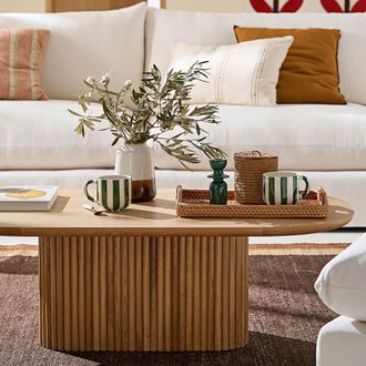 La Redoute Interieurs Salontafel met eikenfineer, Tamula