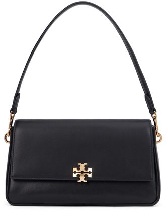 Tory Burch Womens Handbag Charlie Black Leather Cow Hide Handbags Hand Bags