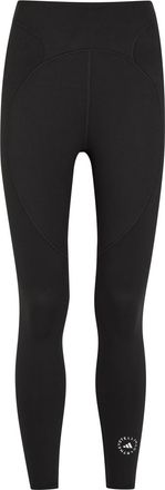Stella McCartney Adidas X Stella Mccartney 7/8 Stretch-jersey Cropped Leggings - Black - S (UK8-10 / S)