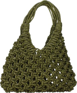 Hibourama Bags Vannifique Handtasche Damen Strass Gr&uuml;n/Khaki