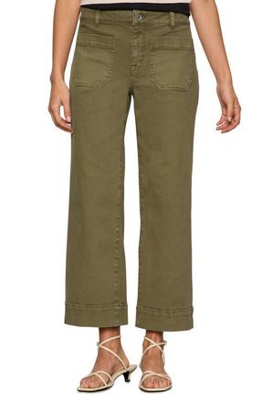 Sanctuary The Marine Crop Denim Pants in Covert Green at Nordstrom, Size 25 P