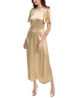 Rebecca Taylor Double Face Charmeuse Silk Maxi Dress