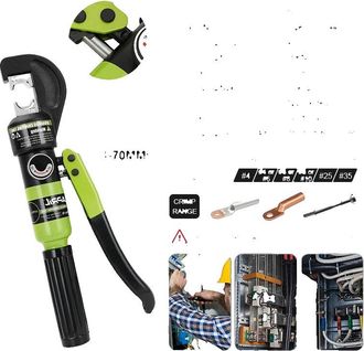 OEM Herramienta De Crimpado Hidr&aacute;ulica, Construcci&oacute;n De Acero Resistente, Compatibilidad Vers&aacute;til, Yqk-70 Verde
