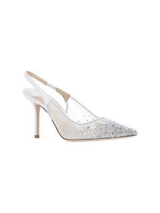 Jimmy Choo London Womens With Heel White Outer: Textile High Shoes
