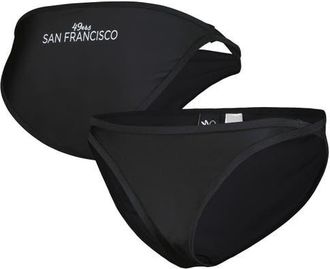 G-III 4Her by Carl Banks Womens G-III 4Her by Carl Banks Black San Francisco 49ers Hall of Fame Bikini Bottom at Nordstrom, Size Xx-Large