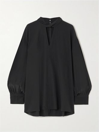 Joseph Blusa In Cr&ecirc;pe De Chine Di Seta Rivoli - Nero