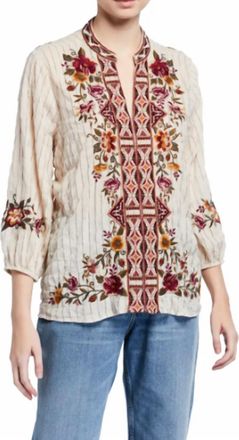 Johnny Was Nepal Effortless Swing Blouse In Sti