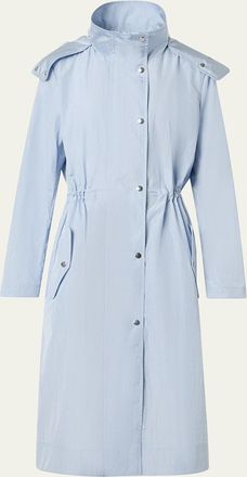 Akris Techno Parachute Hooded Parka Coat