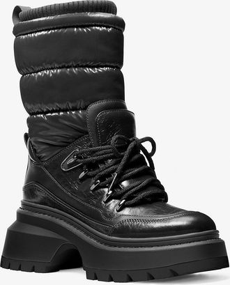 Michael Kors Shiloh Mixed-Media Boot