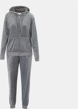Miso Womens Women Velour Trcksuit - Grey - Size: 6 2xs