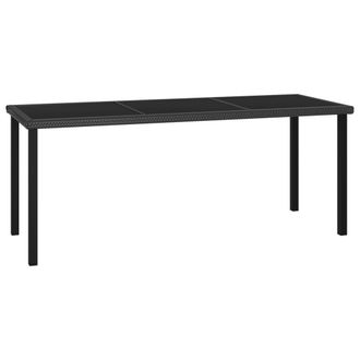 vidaXL Jard&iacute;n De Mesa De Comedor 180x70x73 Cm Mimbre