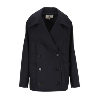 Barena Double-Breasted Coat - female - Barena Venezia - Double-Breasted Coats - Blue - XS - Coats
