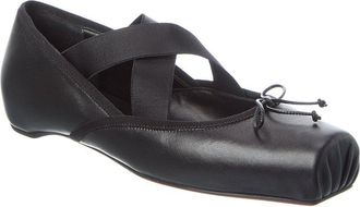 Christian Louboutin Cassiasticina Leather Ballerina Flat