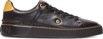 Balmain B-Court leren sneakers - Zwart