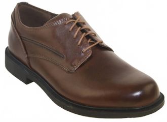 Dunham Mens Battery Park Waterproof Oxford Shoes In Brown