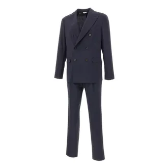 Boglioli Double Breasted Suits, male, Blue, Size: L Double-Breasted Suit