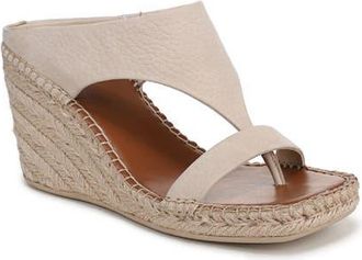 Franco Sarto Farren Espadrille Platform Wedge Sandal in Linen at Nordstrom, Size 5.5