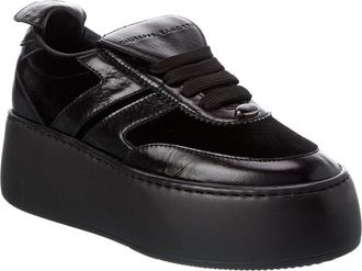 Giuseppe Zanotti Alma Velvet & Leather Platform Sneaker