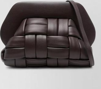 Themoir&egrave; tia clutch bag woven shoulder strap