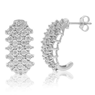 Vir Jewels 1/4 cttw Lab Grown Diamond Dangle Earrings in Sterling Silver With Push Backs For Women