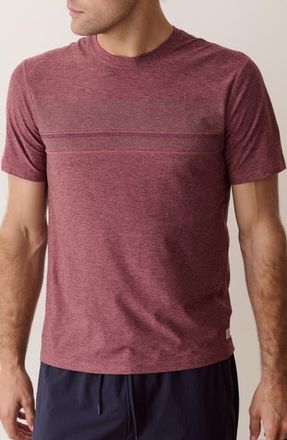 Marine Layer Everyday Sport T-Shirt in Winetasting Heather at Nordstrom, Size X-Large