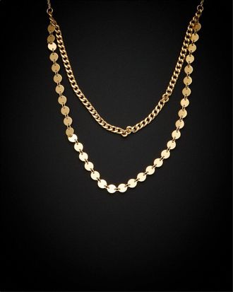 Italian Gold, Inc 14K Italian Gold Disc Layered Necklace