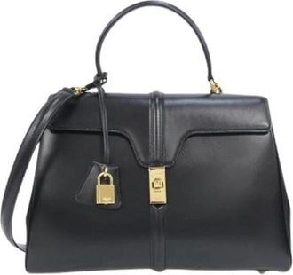 Celine Pre-owned 16 Medium Calf Bag - Dames - Vintage Handtas - Zwart - ONE Size - Leer - Vintage