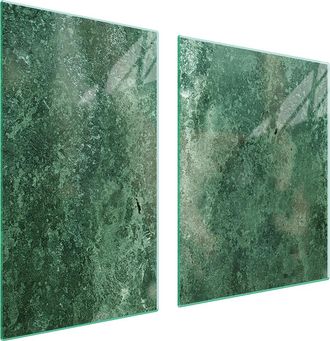 OEM Piatto E Tagliere In Vetro 100x52 Turchese