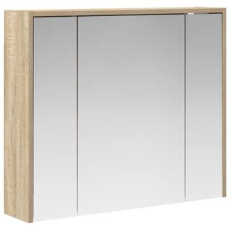 vidaXL Armario Con Espejo De Ba&ntilde;o Roble Sonoma 73,5 X 16 X 62,5 Cm Vidaxl