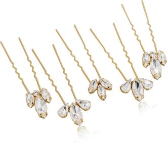 Brides & Hairpins Heo Set of 5 Hair Pins in Gold at Nordstrom