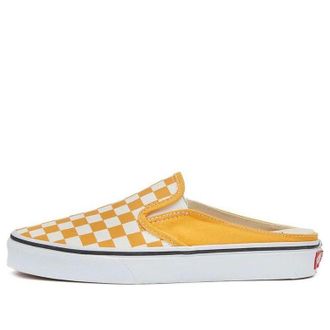 Vans Checkerboard Mule Slip-On Skate Sneakers Yellow White VN0A4P3UWOF