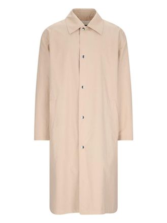 Jil Sander Logo Trench Coat - Beige
