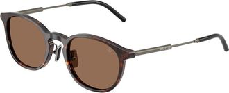 Moncler ME6011D BARBB Asian Fit 300273 Mens Sunglasses Tortoiseshell Size 49
